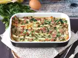 Recept Wat te doen met tortilla's gegratineerde ham, spinazie en mozzarella crinkle cake stijl