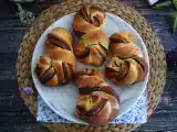 Recept Gevlochten broodjes met nutella