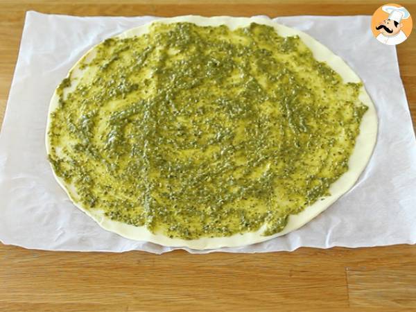 Pesto bladerdeeg met zonneschijn - Voorbereiding stap 1