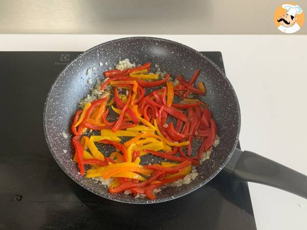 Pasta met paprika en philadelphia - Voorbereiding stap 2