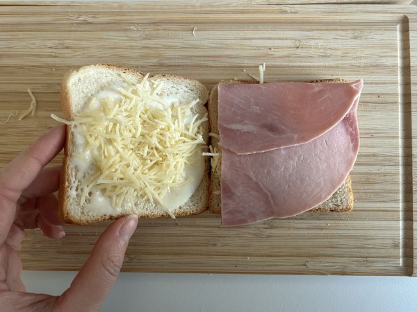 Croque monsieur met Air Fryer - Voorbereiding stap 3